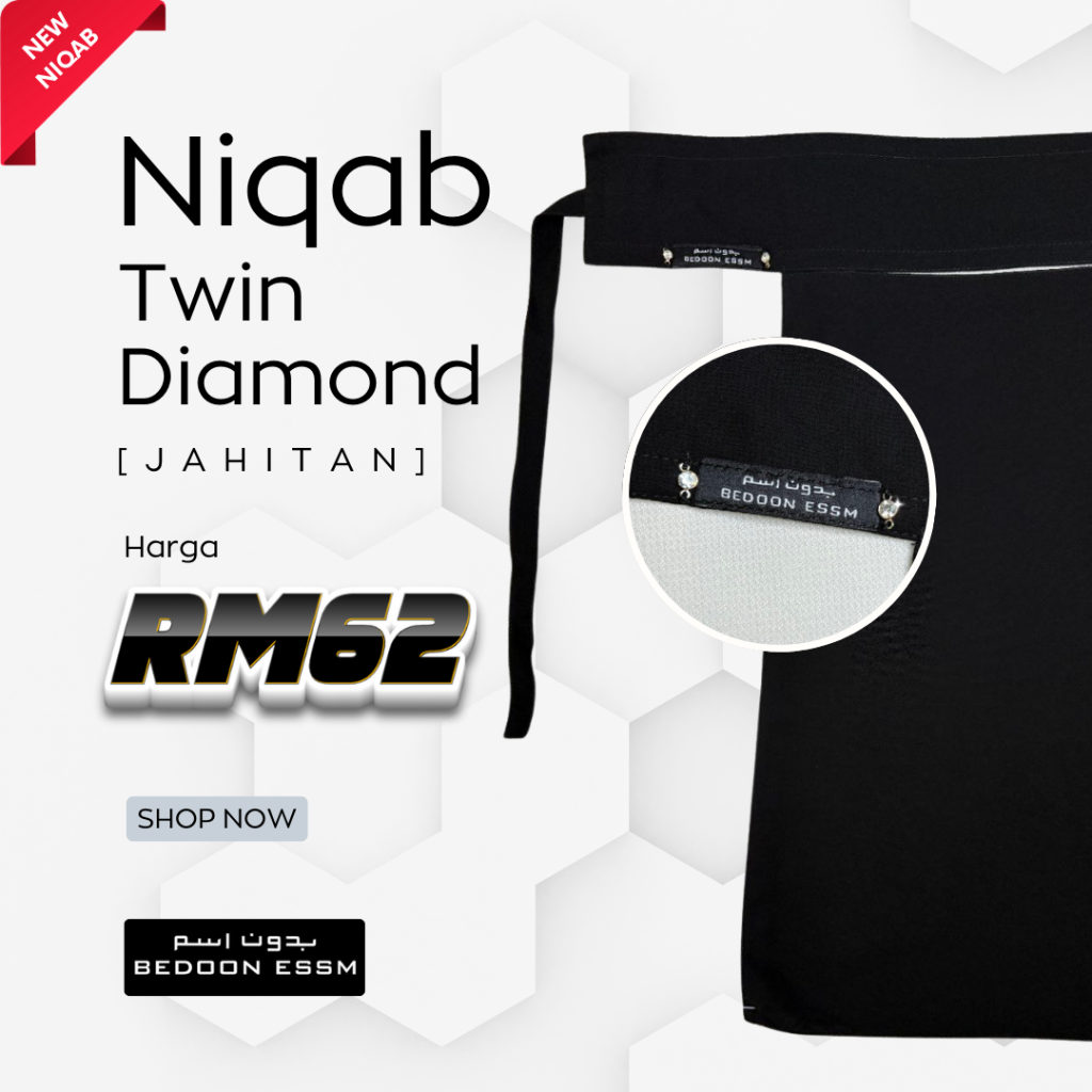 Niqab Charm Twin - Diamond [Jahitan]