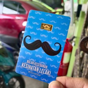 KAB Gold bar 0.5g - Bulan Kesedaran Kesihatan Lelaki (movember)